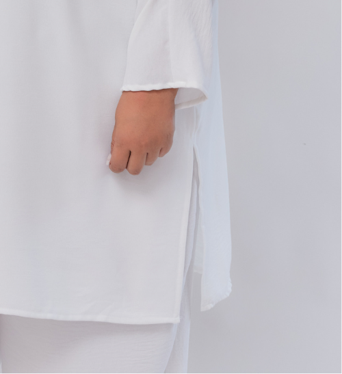 MyLily Tunic Blouse in White