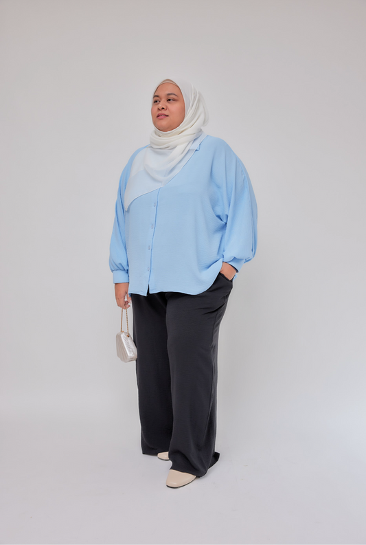 MyLily Basic Top in Sky Blue